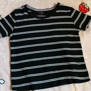 Black and White Striped Shirt